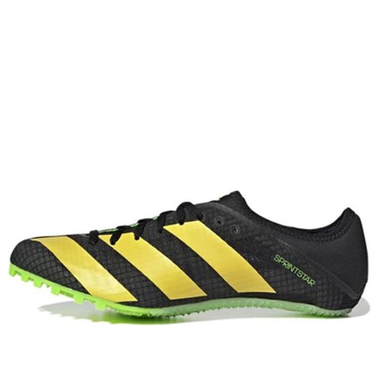 adidas Sprintstar Cozy Breathable Wear-Resistant Athletics Shoes 'Black Yellow' GY8416