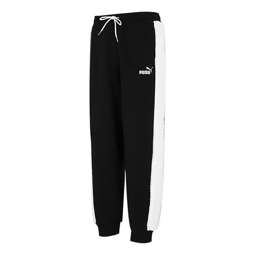 PUMA Fleece Blocking Pants 'Black' 534938-01