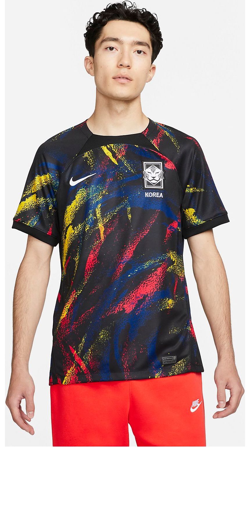 Nike Korea 2022/23 Stadium Home Dri-FIT Soccer Jersey 'Black Multicolor' DX9288-010