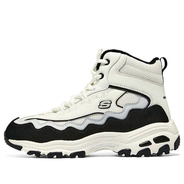 (WMNS) Skechers D'Lites New Lane Sneaker 'White Black Grey' 168026-WGRY
