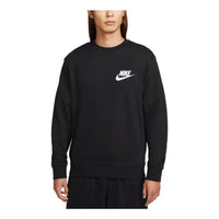 Nike Club French Terry Crew Sweatshirt (Asia Sizing) 'Black' FB7685-010