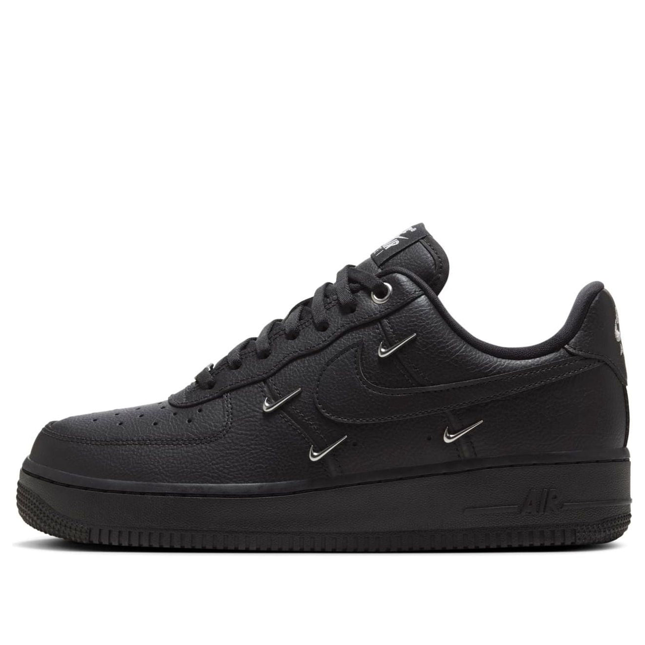 (WMNS) Nike Air Force 1 Low 'Black Silver Mini Swoosh' HQ1180-001