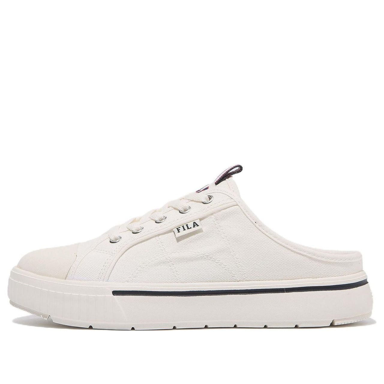 FILA Coat Light Mules Low Tops Skateboarding Shoes Unisex White Version 1TM01782E_100