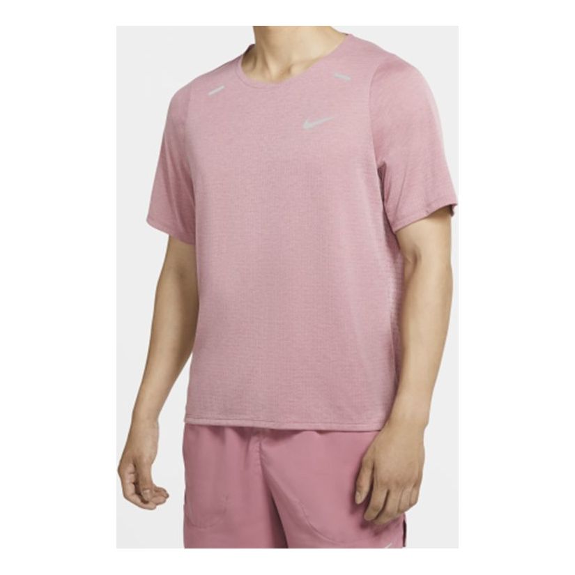 Nike Rise 365 Sports Running Short Sleeve Red Light red CJ5421-614