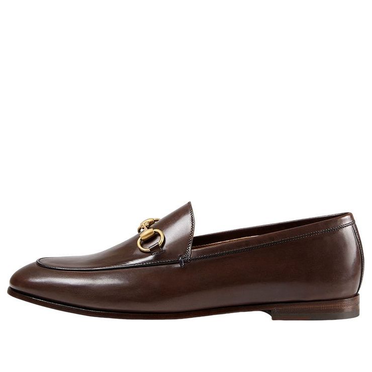 (WMNS) Gucci Jordaan Loafer 'Dark Brown Leather' 404069-BLM00-2024