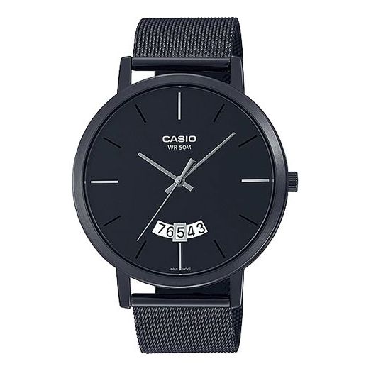 CASIO Male DRESS Japan / South Korea Fashion Waterproof Mens Black Analog MTP-B100MB-1EVDF