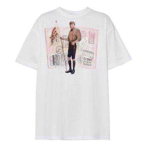 Burberry SS21 Character Print Short Sleeves T Shirt White 80431341