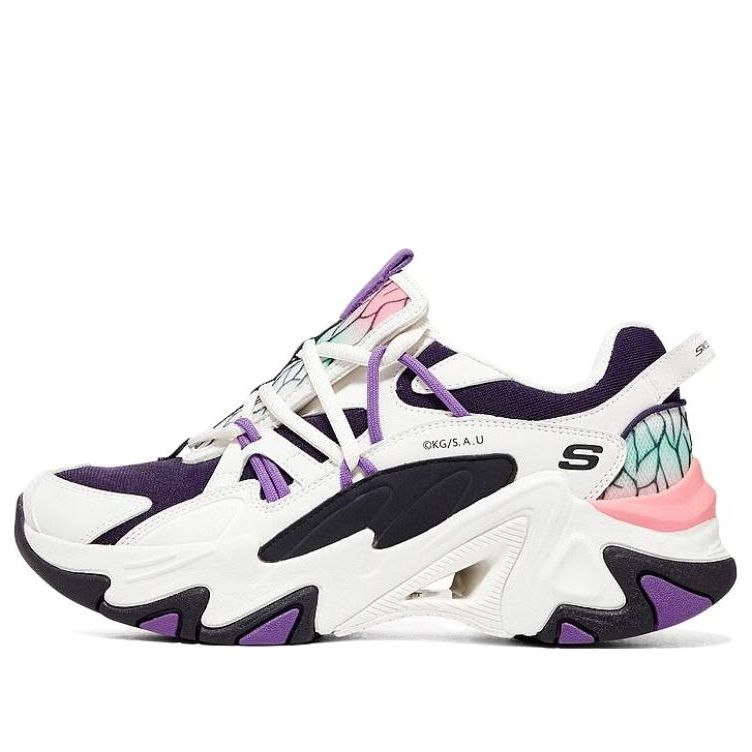 (WMNS) Skechers x Demon Slayer 'White Black Purple' 800005-NTMT