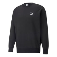 PUMA Classics Relaxed Crewneck Sweatshirt 'Black' 537662-01