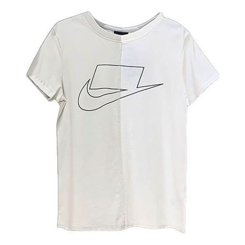 (WMNS) Nike Casual Training Sports Short Sleeve White CU5808-072