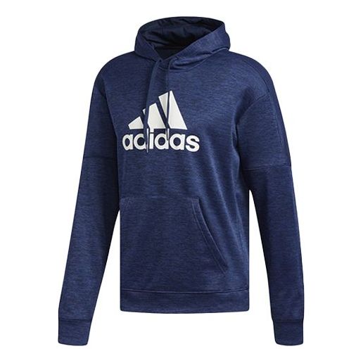 adidas Large logo Printing Pattern Pullover Navy Blue DH9320