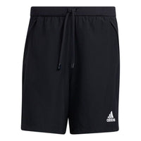 adidas Aerormotion Casual Breathable Sports Woven Lacing Shorts Black GU6387