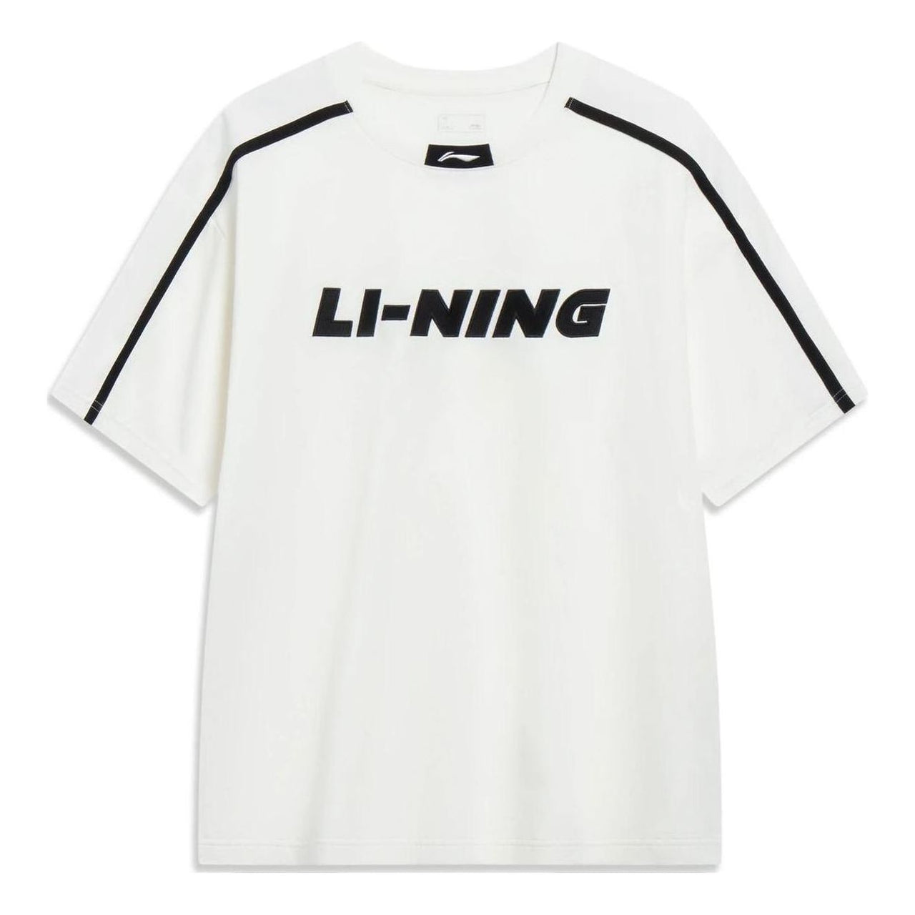 Li-Ning Sports Fashion Graphic T-shirt 'White Black' AHST565-1