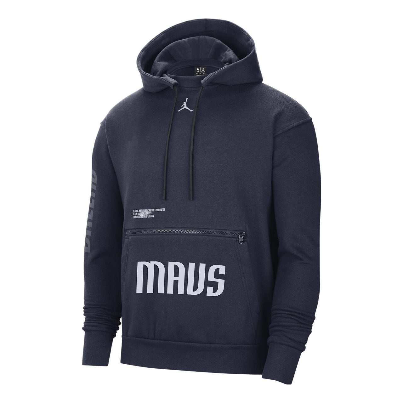 Air Jordan Dallas Mavericks Courtside Statement Edition NBA Fleece Pullover Hoodie 'Navy' DR7000-419