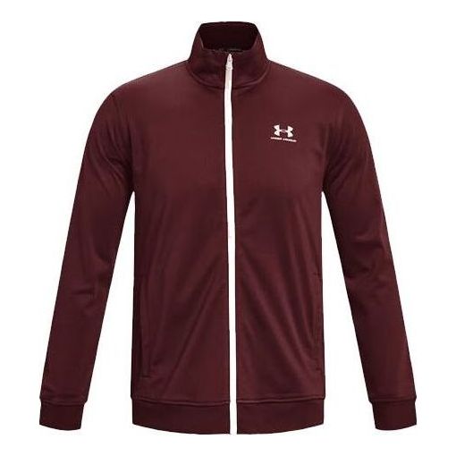 Under Armour Sportstyle Tricot Training Jacket 'Burgundy' 1329293-690