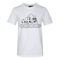 (WMNS) adidas Panda Bos Tee Sports Stylish Short Sleeve t White GL5643