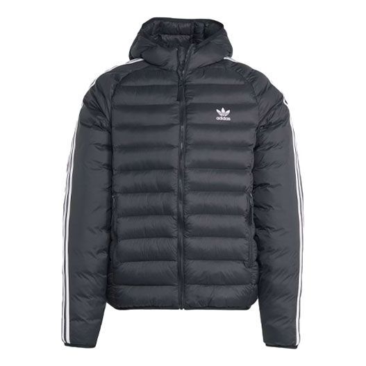 adidas Originals Padded Hooded Puffer Jacket 'Black' IL2563