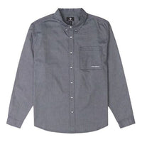 Converse Oxford Button Up Shirt 'Grey Blue' 10024602-A05