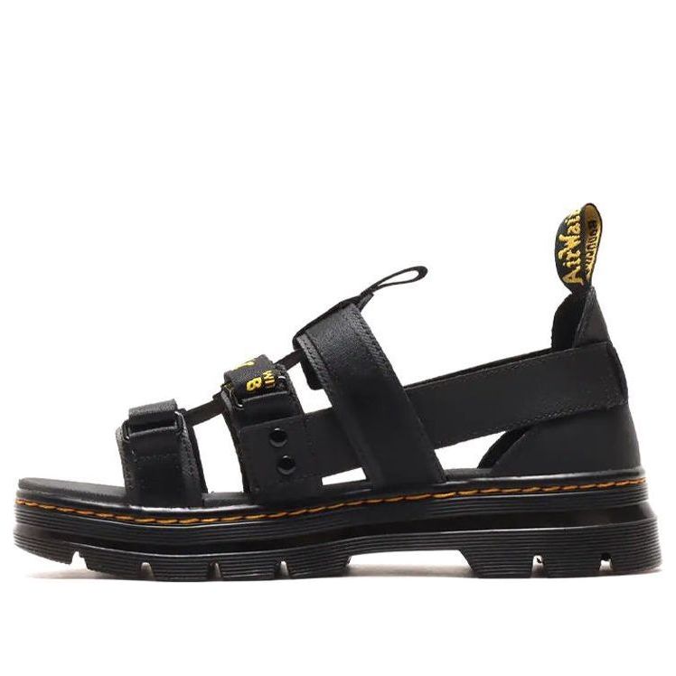 Dr. Martens Tract Pearson Wear-Resistant Cozy Webbing Sports Unisex Black Sandals 26473001