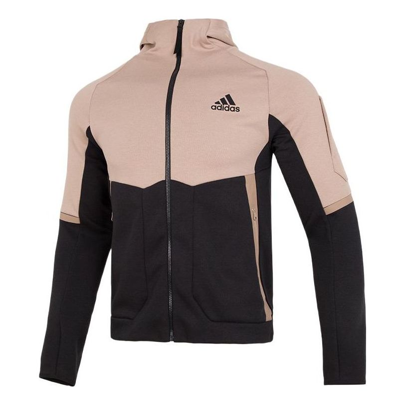 adidas Contrasting Colors Athleisure Casual Sports Hooded Jacket Colorblock HE5033