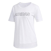 adidas Letter Printed T-Shirt 'White' DY8649