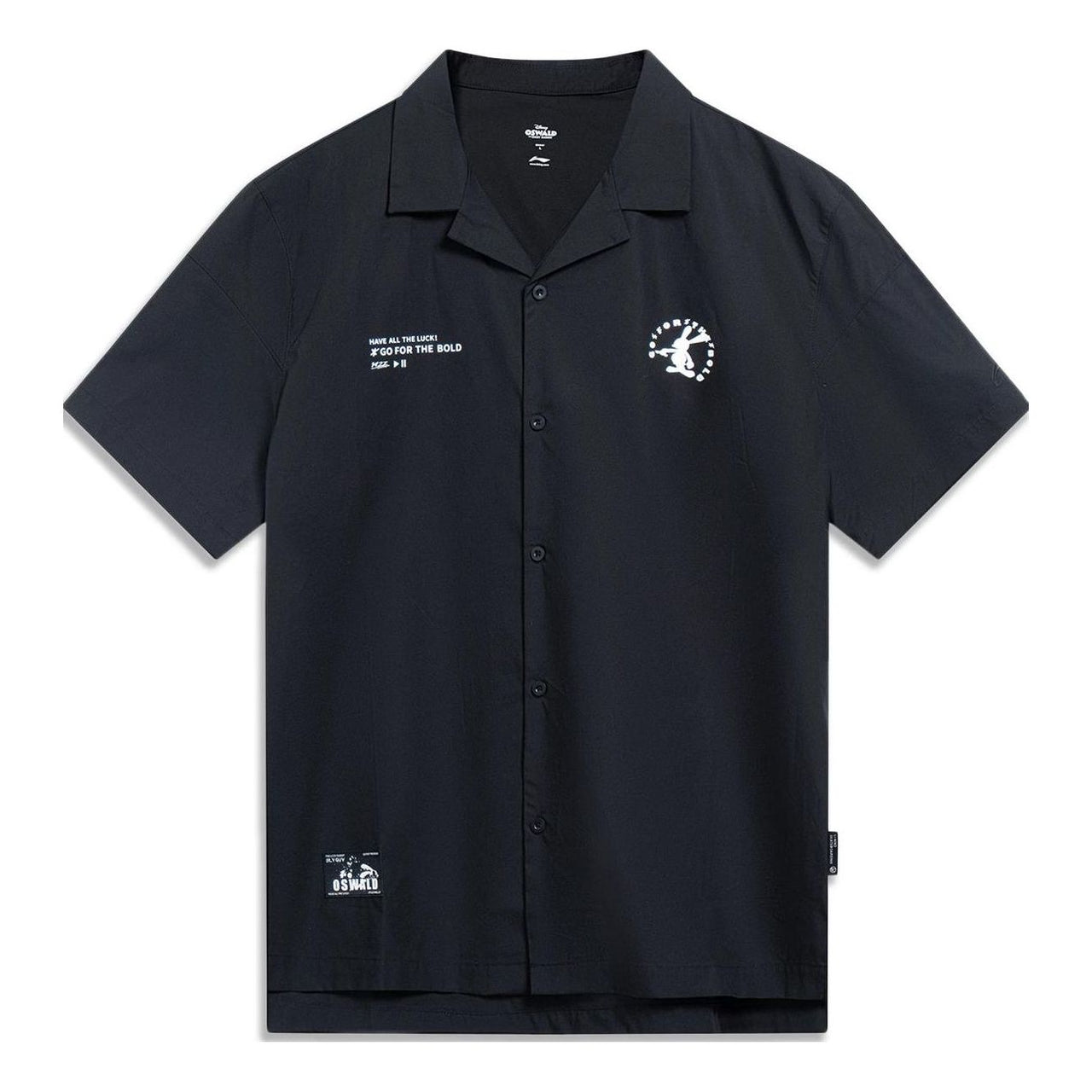 Li-Ning x Disney Oswald Graphic Shirt 'Black' ASHT207-1