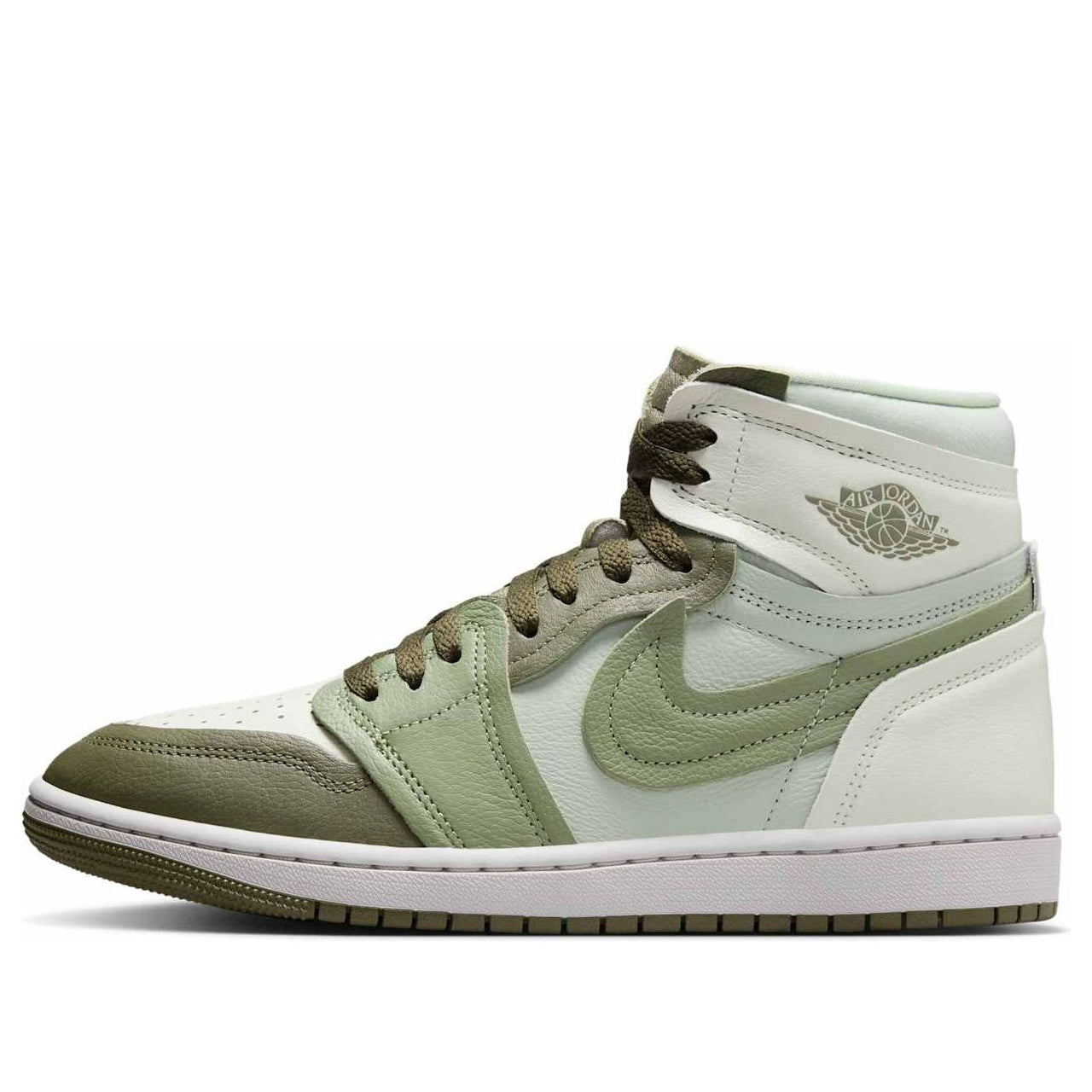 (WMNS) Air Jordan 1 High Method of Make 'Medium Olive Seafoam' FB9891-201