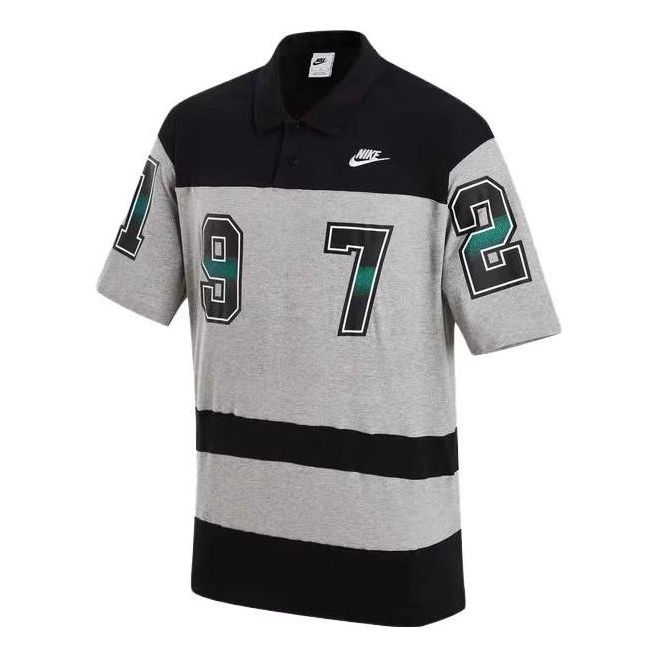 Nike NSW GCEL Polo Shirt 'Black Grey' FQ9582-063