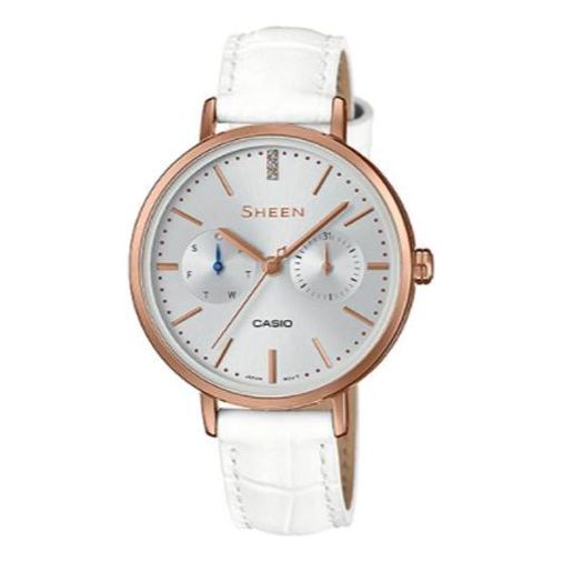 CASIO SHEEN Series Waterproof White Silver Analog SHE-3054PGL-7A