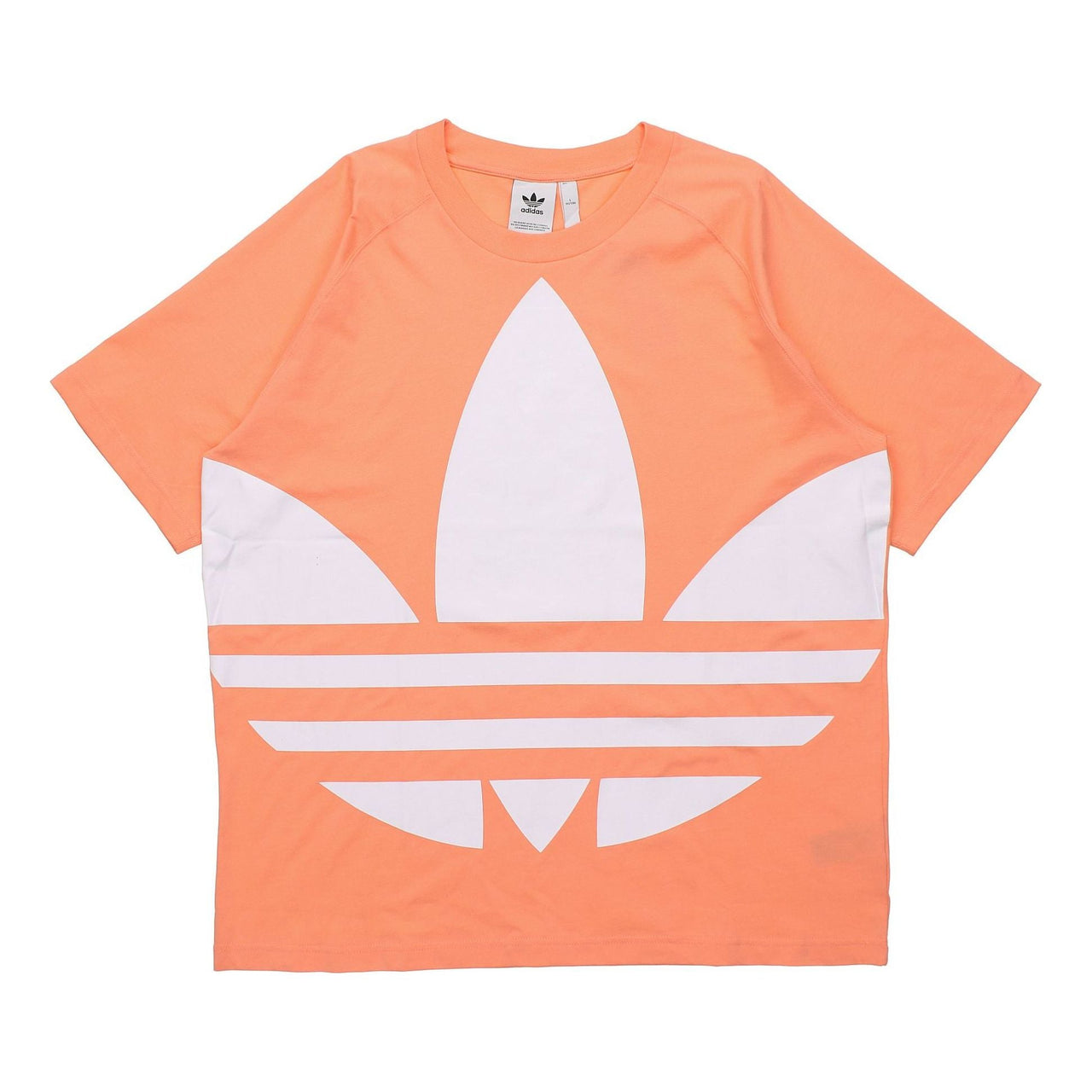 adidas originals Big Trefoil Boxy Tee Large logo Printing Pink FM9905