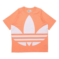 adidas originals Big Trefoil Boxy Tee Large logo Printing Pink FM9905