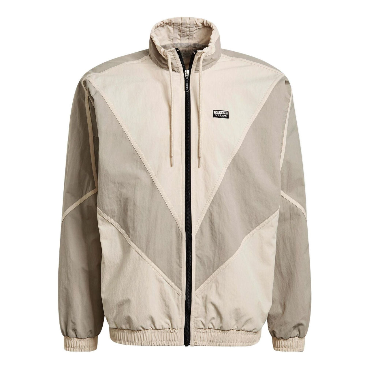Men's adidas originals Colorblock Casual Sports Jacket Gray GN3341