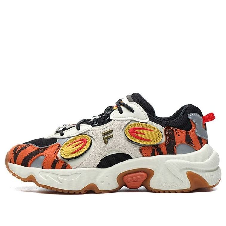 (WMNS) FILA FUSION Raccoon CNY Shoes 'White Orange' T12W217316FBG