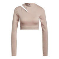 (WMNS) adidas Solid Color Sports Gym Long Sleeves Pink HM3181