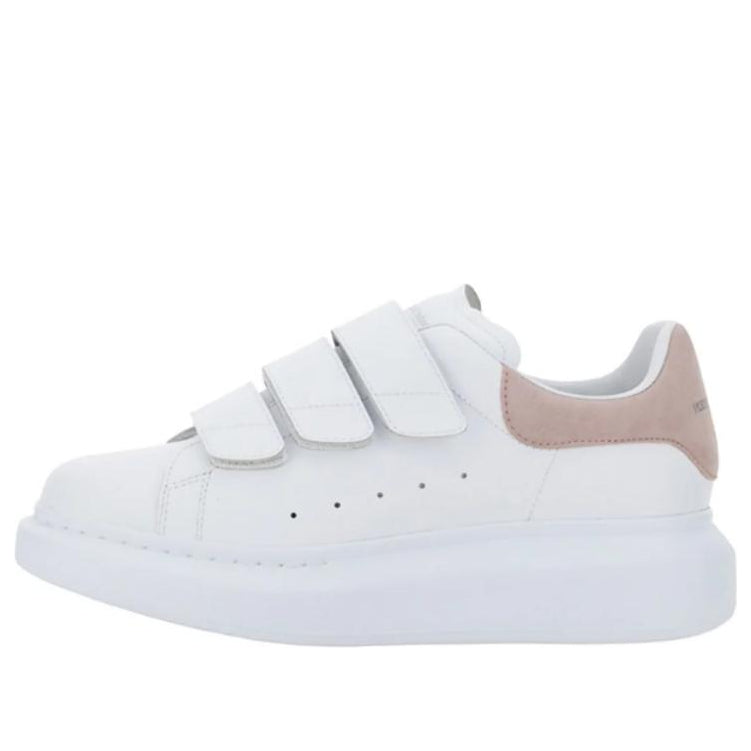 (WMNS) Alexander McQueen Oversized Triple Strap Sneaker 'White Pink' 697105WHGP79182