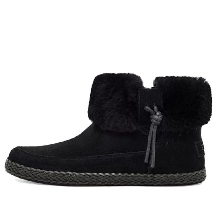 (WMNS) UGG Elowen Fleece Lined Snow Boots Black 1113593-BLK
