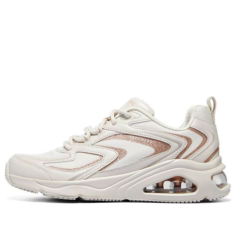 (WMNS) Skechers Tres-Air 'Shimm Airy - White Rose Gold' 177422-WTRG