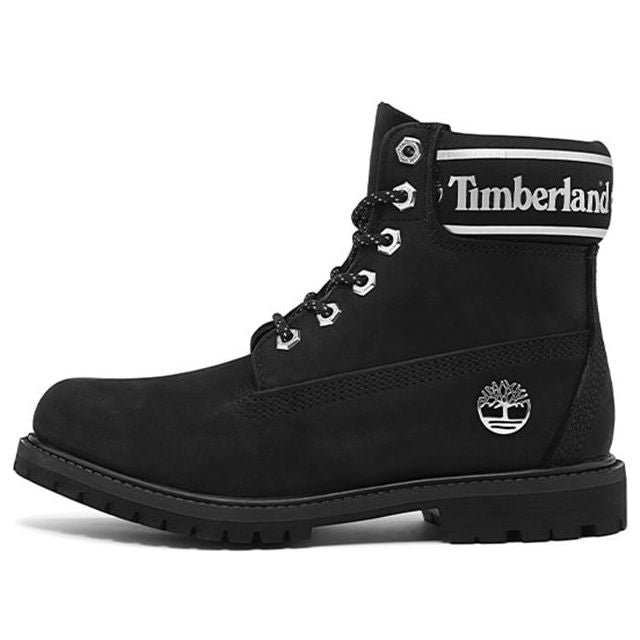(WMNS) Timberland 6 Inch Premium Waterproof Boots 'Black Nubuck Logo' A41CXW