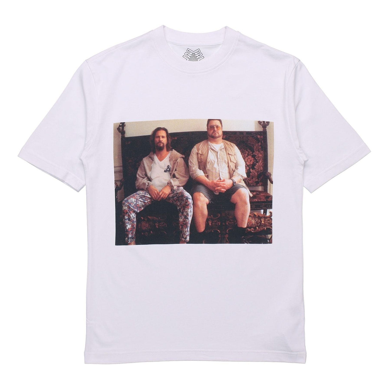 PALACE Dude T-Shirt Character Green Round Neck Short Sleeve Unisex White P19TS014