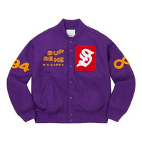 Supreme Tourist Varsity Jacket 'Purple Yellow Red' SUP-SS23-114