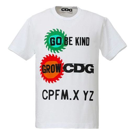 COMME des GARCONS CDG x Cactus Plant Flea Market Round collar Short-sleeve Tee 'White' SZ-T039