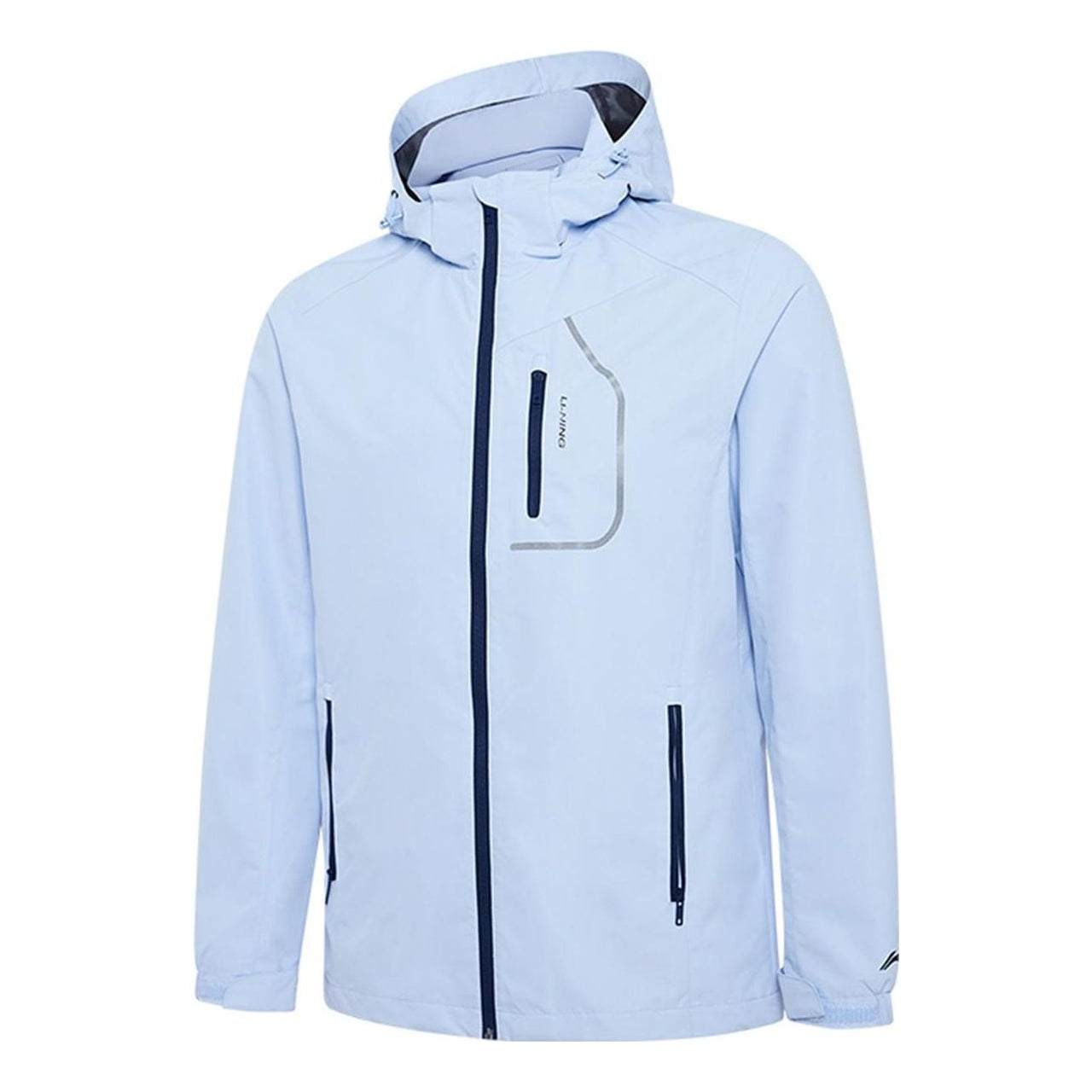 Li-Ning Logo Sports Windbreaker 'Light Blue' AFDR861-2
