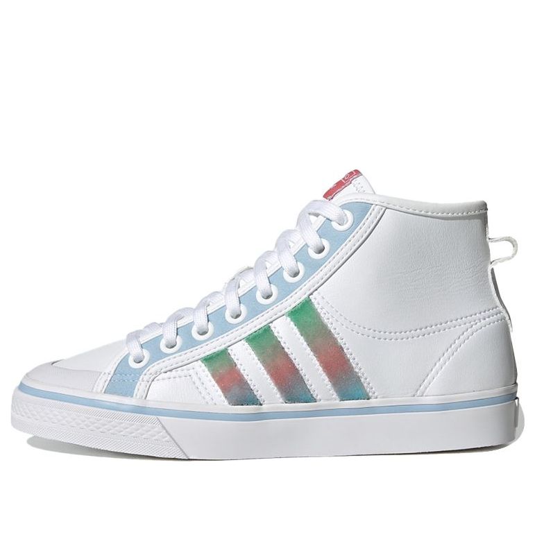 (WMNS) adidas originals Nizza Hi Shoes White/Blue/Green GZ2796