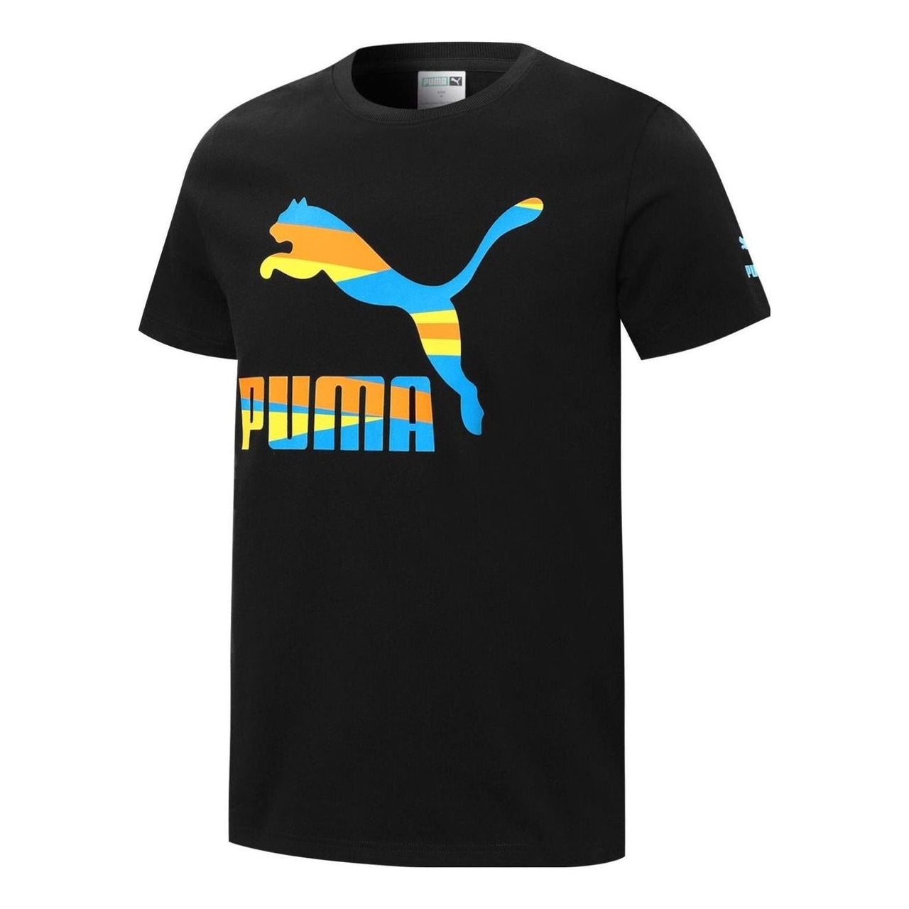 PUMA Colorful Logo T-Shirt 'Black' 534990-01