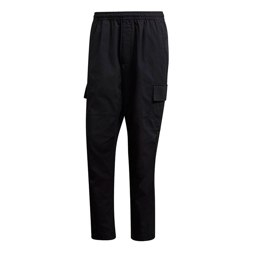 adidas 70 Twill Cargo Sports Stylish Woven Long Pants Black FS8973