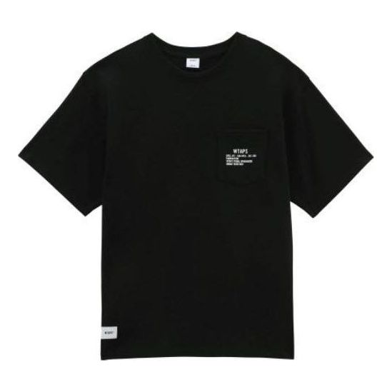 Vans x WTAPS Logo T-Shirt 'Black' VN0A7SPRBLK