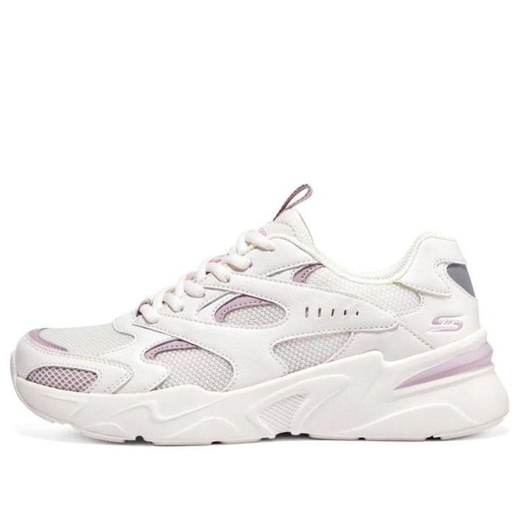 (WMNS) Skechers D'LITES 'White Purple' 117354-WLV
