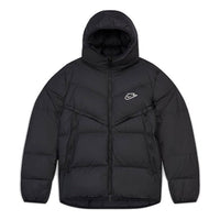 Nike Sportswear Down-Fill Windrunner hooded Stay Warm Casual Down Jacket Black CU4405-010