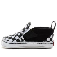 (TD) Vans Slip-On V Crib 'Checker - Black White' VN0A2XSLFB7
