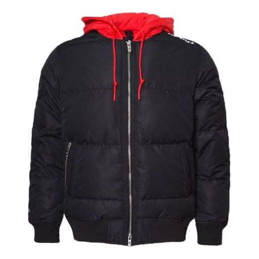 Converse Court Down Bomber Jacket 'Black Red' 10019992-A01